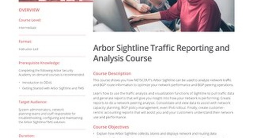 Arbor Sightline Traffic Reporting and Analysis Course