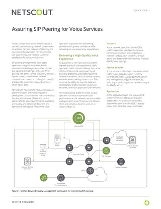 Assuring SIP Peering for Voice Services