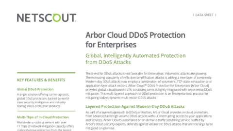 Arbor Cloud DDoS Protection for Enterprise