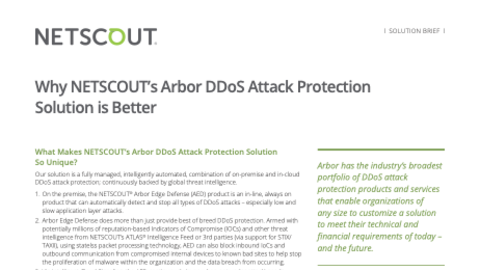 Why NETSCOUT Arbor DDoS Attack Protection Is Better
